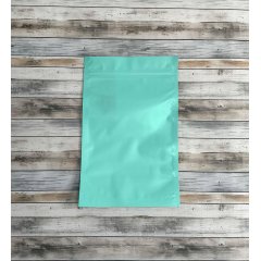 Пакет Дой-Пак 16*25(+4,5)см, Металл/PET/БОПП (бирюзовый матовый) П3255