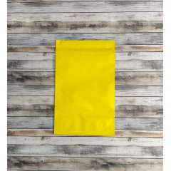 Пакет Дой-Пак 160*250(+45)мм, Металл/PET/БОПП (желтый матовый)
