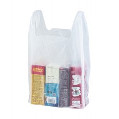 Пакет Майка 29(+15)*53см, 12мкм, белый