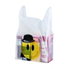 Пакет Майка 27(+14)*50см, 13мкм, белый, 