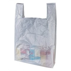 Пакет Майка 50см(+22)*80см, 30мкм, белый