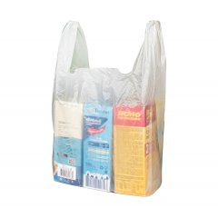 Пакет Майка 24см(+12)*45см, 14мкм, белый