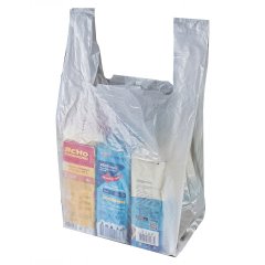 Пакет Майка 28см(+16)*50см, 18мкм, белый