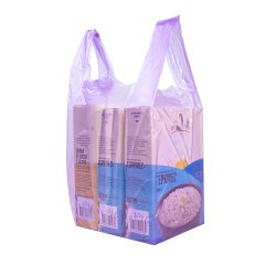 Пакет Майка 24(+11)*44см, 11мкм, фиолетовый