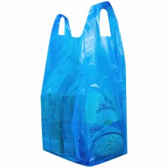 Пакет Майка 38(+18)*65см, 15мкм, синий