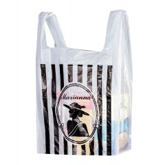 Пакет Майка 29(+14)*53см, 16мкм, белый 