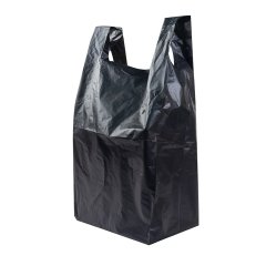 Пакет Майка 30(+16)*55см, 35мкм, черный