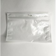 Пакет трехшовные 18*12см, 62 мкм, ПЭТ/ПЭ (бел+прозр), зип-лок, европодвес