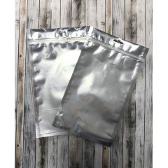 Пакет трехшовные 16*27см, 95мкм, ПЭТ/ПЭ (метал+прозр), зип-лок, европодвес