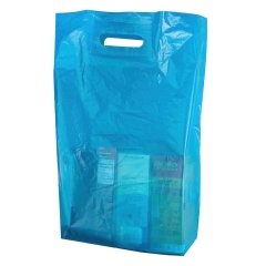 Пакет ВУР 40*50см(+3см)*50мкм, ПВД, голубой