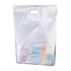 Пакет ВУР 50*60см(+3см), 50мкм, ПНД, белый