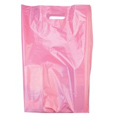 Пакет ВУР 40*50см(+3см), 60мкм, ПВД, розовый