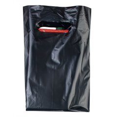 Пакет ВНУР 20см*30см(+0)*45мкм, ПВД, черный