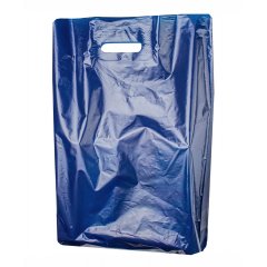 Пакет ВУР 40*50см(+3см)*50мкм, ПВД, синий
