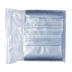 Пакет Зип-Лок 12*17см, 60мкм,серебристый металлик