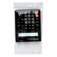 Полипропиленовый пакет 18*29см(+4 см), 25мкм, с прозр.еврослотом, клапаном и скотчем, 100 шт./уп.