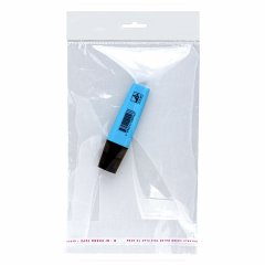 Полипропиленовый пакет 15*20см, 25мкм, с белым еврослотом, клапаном и скотчем