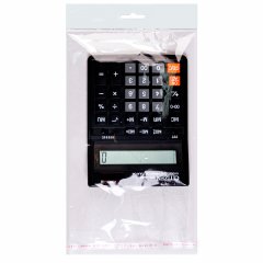 Полипропиленовый пакет 20*30см, 25мкм, с белым еврослотом, клапаном и скотчем