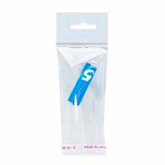 Полипропиленовый пакет 6*9см, 25мкм, с белым еврослотом, клапаном и скотчем