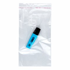 Полипропиленовые пакеты 15*25см(+5см), с клапаном и скотчем, 100 шт./уп.