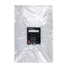 Полипропиленовые пакеты 45*65см(+5см), 30мкм, с клапаном и скотчем