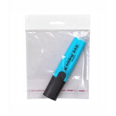 Полипропиленовый пакет 12*10см, 25мкм, с белым еврослотом, клапаном и скотчем, 100 шт./уп.