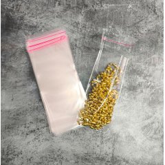 Пакет БОПП 10*20см, 25мкм, с клапаном и скотчем, 100 шт./уп.