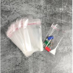 Пакет БОПП 6*8см, 25мкм, с клапаном и скотчем