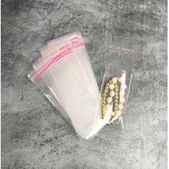 Пакет БОПП 6*12см, 25мкм, с клапаном и скотчем