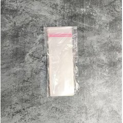 Пакет БОПП 6*12см, 25мкм, с клапаном и скотчем