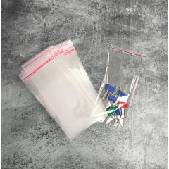 Пакет БОПП 8*12см, 25мкм, с клапаном и скотчем