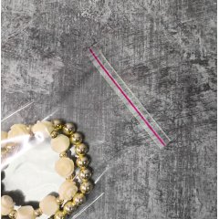 Пакет БОПП 8*7см, 25мкм, с клапаном и скотчем