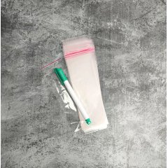 Пакет БОПП 5,5*15см, 25мкм, с клапаном и скотчем