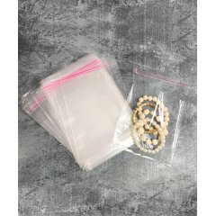 Пакет БОПП 12*12см, 25мкм, с клапаном и скотчем