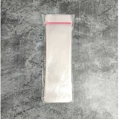 Пакет БОПП 7*20см, 25мкм, с клапаном и скотчем