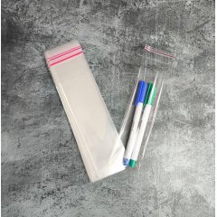 Пакет БОПП 6*18см, 25мкм, с клапаном и скотчем