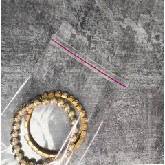 Пакет БОПП 9*9см, 25мкм, с клапаном и скотчем