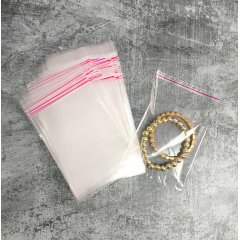 Пакет БОПП 9*9см, 25мкм, с клапаном и скотчем