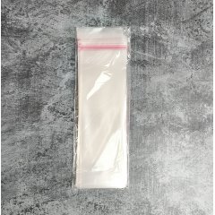 Пакет БОПП 7*17см, 25мкм, с клапаном и скотчем