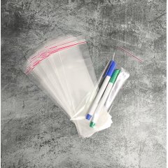 Пакет БОПП 7*17см, 25мкм, с клапаном и скотчем