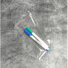 Пакет БОПП 10*17см, 25мкм, с клапаном и скотчем