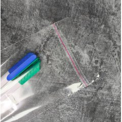 Пакет БОПП 10*17см, 25мкм, с клапаном и скотчем