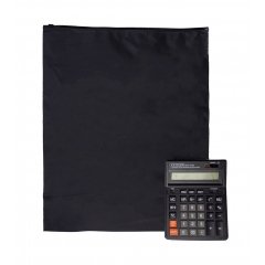 Пакет слайдер 40х50см, 70 мкм, EVA, черный матовый, с бегунком