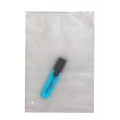 Пакет слайдер 20*30см, 70 мкм, EVA, матовый, с бегунком