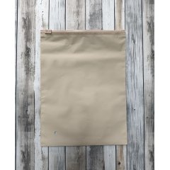 Пакет слайдер 15*20см, 70 мкм, EVA, бежевый матовый