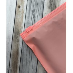 Пакет слайдер 15*20см, 70 мкм, EVA, коралловый матовый