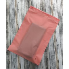 Пакет слайдер 20*30см, 70 мкм, EVA, коралловый матовый