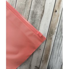 Пакет слайдер 20*30см, 70 мкм, EVA, коралловый матовый