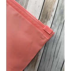 Пакет слайдер 25*30см, 70 мкм, EVA, коралловый матовый