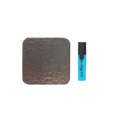 Подложка ламинированная 100*100мм (зол./сер.)